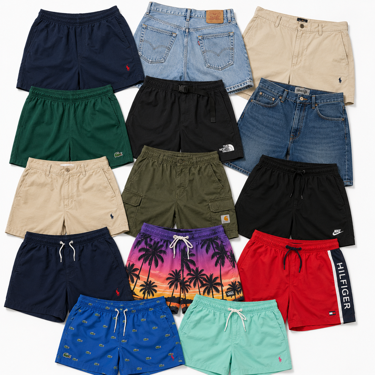 Mix de Pantalones Cortos & Bañadores de marca